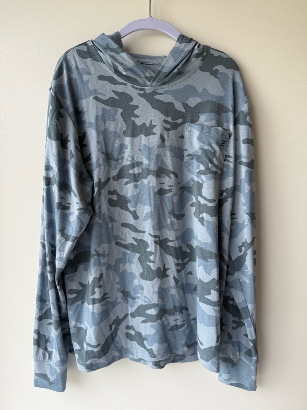 Free Fly Youth Bamboo Blue Camo Shade Hoodie